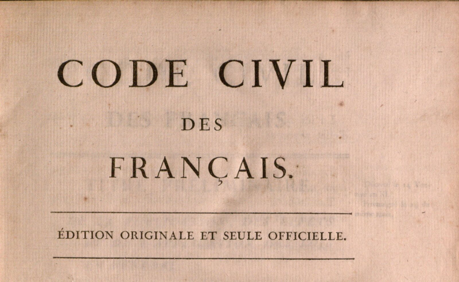 Code civil des Français (Paris: De l'Impr. de la République, 1804) | Yale Law Library, CC BY 2.0