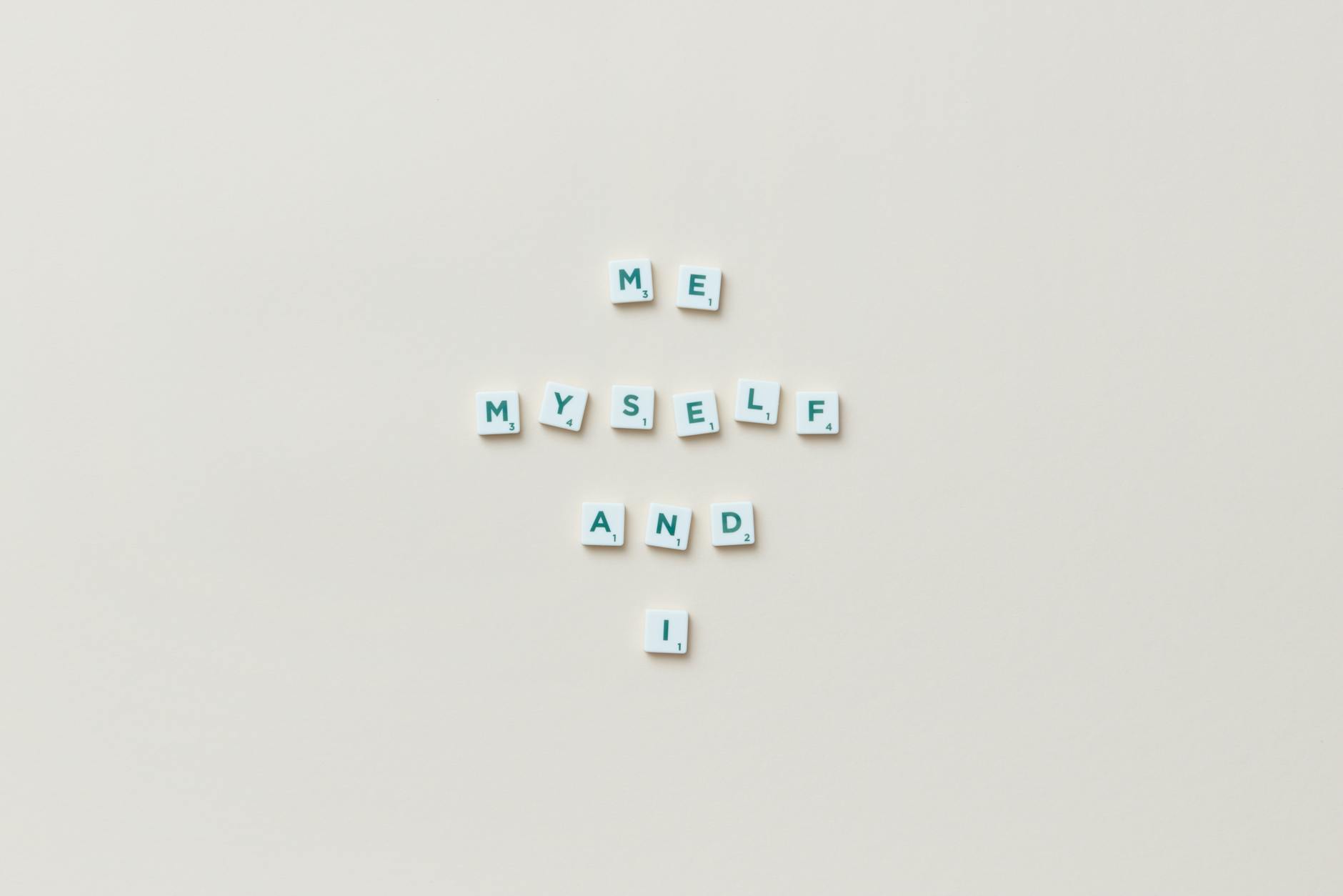 words spelled with scrabble tiles